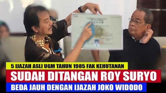 Senjata Baru Roy Suryo: 5 Ijazah Asli UGM Siap Adu Banteng Dengan Milik Jokowi di Pengadilan!
