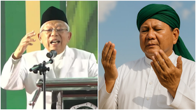 Maruf Amin Sebut Perkataan Prabowo Mirip Khalifah Abu Bakar ash-Shiddiq