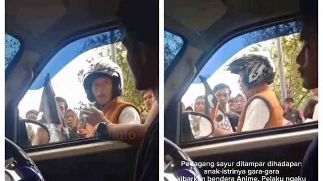 Viral Anggota TNI Tampar Pedagang Sayur yang Bawa Bendera One Piece di Makassar: Warga Negara Apa Ko