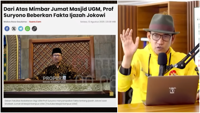 Hanya Berani Tunjukkan Data secara Tersembunyi, Refly Harun: Ada Kesan UGM Menutup-nutupi Kasus Ijazah Jokowi
