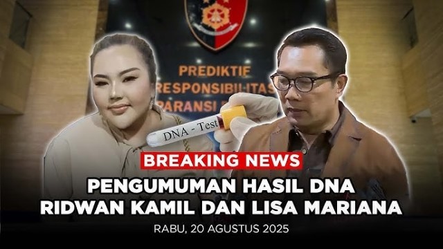 LENGKAP! Penjelasan Bareskrim Soal Hasil Tes DNA RK-Anak Lisa Mariana Tak Cocok