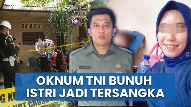 VIRAL Oknum TNI Merasa Tak Salah Usai Bunuh Istri, Acungkan Jari Tengah Saat Rekonstruksi