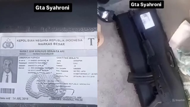 NGERI! Viral Temuan Senjata Laras Panjang Usai Rumah Ahmad Sahroni Dijarah Massa