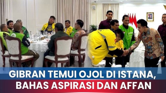 Ojol Pakai Sepatu Air Jordan Hingga Jaket Kinclong, Pertemuan Dengan Gibran Jadi Sorotan Publik: Settingan?
