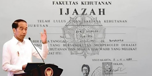 Perbedaan Foto Ijazah Jokowi sudah Dicurigai sejak Pendaftaran Pilgub DKI