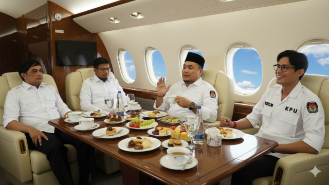 Ternyata, Ketua KPU dan Anggotanya Sewa Private Jet Rp 90 Miliar untuk Bepergian ke Bali hingga Kalsel