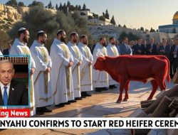 Media Israel: Netanyahu Lakukan Ritual Penyembelihan Sapi Merah Suci