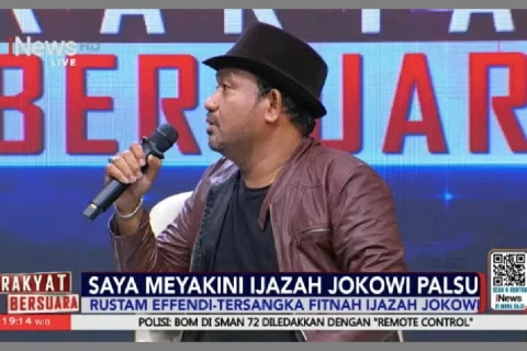 Rustam Effendi Duga Ijazah Jokowi Dibuat di Pasar Pramuka