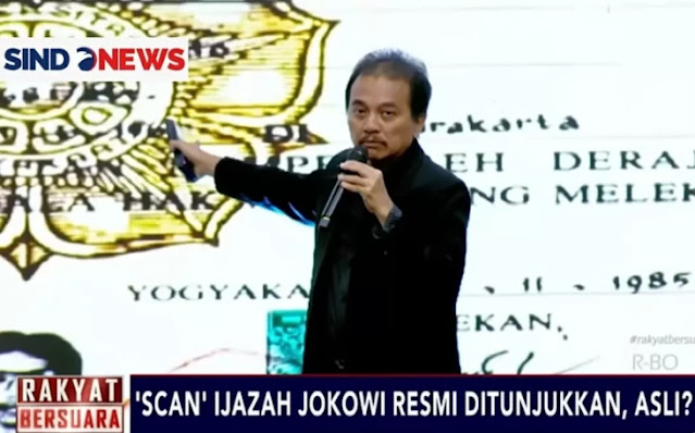 Roy Suryo Bersumpah: Demi Allah Lembar Pengesahan Skripsi Jokowi Tidak Ada