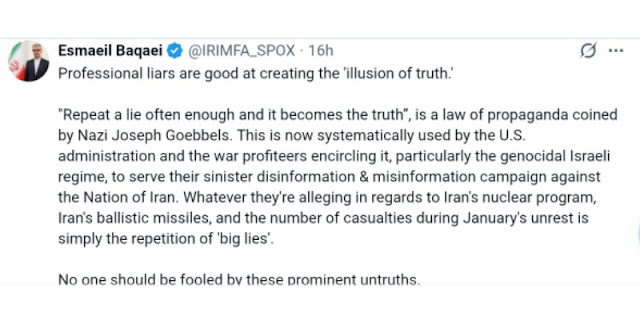 Iran Tuduh AS & Israel Pakai Propaganda Goebbels Jelang Perundingan Nuklir 2026