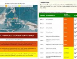 Gempa M 7.6 Guncang Bitung Sulut, Ini 10 Wilayah Berpotensi Tsunami Menurut BMKG
