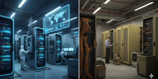 Internet Data Center vs Data Center Tradisional: Perbandingan Lengkap & Panduan Memilih