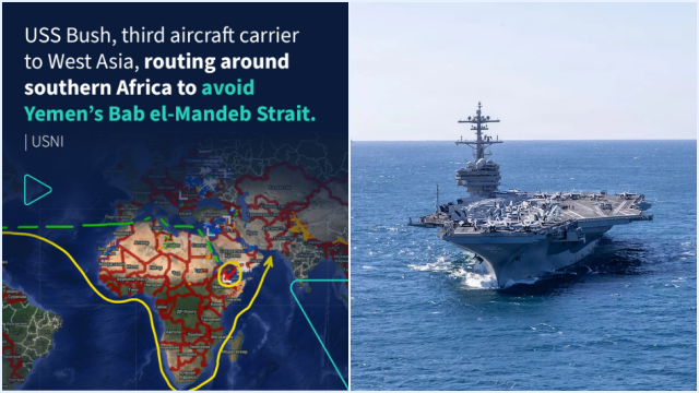 USS George H.W. Bush Hindari Laut Merah: Analisis Rute & Strategi AS Hadapi Iran