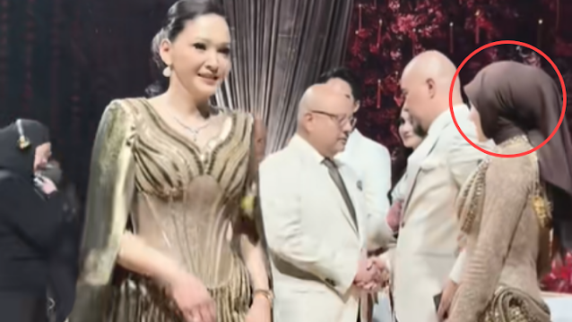Maia Estianty Cuek Tak Salaman dengan Ahmad Dhani dan Mulan Jameela di Pernikahan El Rumi, Netizen Soroti Sikapnya
