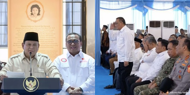 Prabowo Ledek Menteri Jumhur Hidayat Soal Kaos Buruh hingga Dipenjara saat Resmikan Museum Marsinah