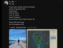 Viral! Pulau Katang Kepri Dijual Rp65 Miliar, Begini Faktanya Menurut Pemerintah