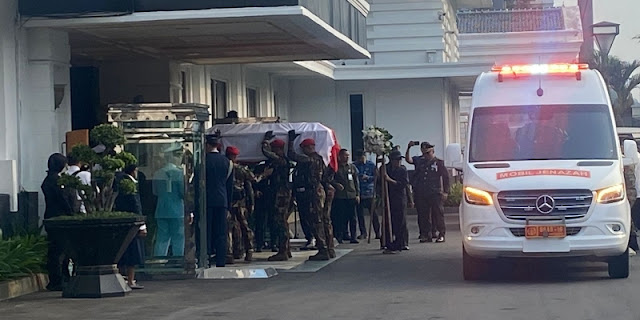 Jenazah Ryamizard Ryacudu Tiba di Kemhan, Dimakamkan di TMP Kalibata Hari Ini