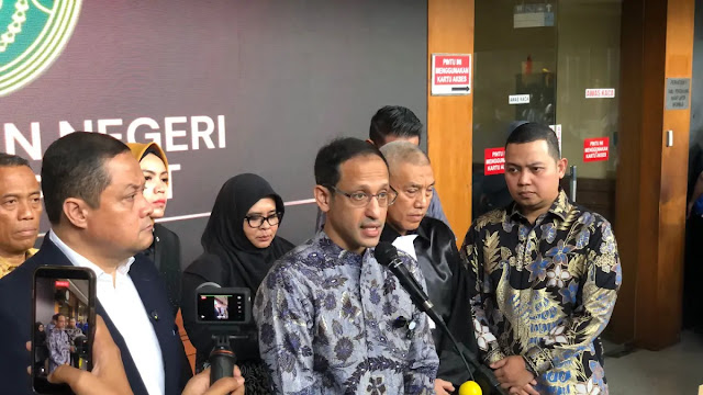 Nadiem Makarim Yakin Bebas Murni Usai Bacakan Pleidoi Kasus Korupsi Chromebook