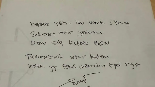 Surat Tersangka Korupsi BGN ke Nanik Deyang Viral, Netizen Sebut Cepu dan Desak Kejagung Periksa Kepala BGN Baru