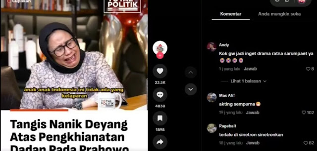 Tangisan Kepala BGN Viral: Netizen Kaitkan dengan Drama Ratna Sarumpaet