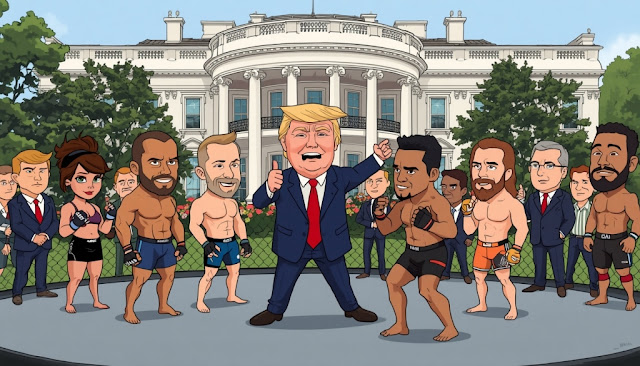 Pesta Ulang Tahun Trump Berubah Jadi Panggung Korupsi: UFC di Gedung Putih Tuai Kontroversi