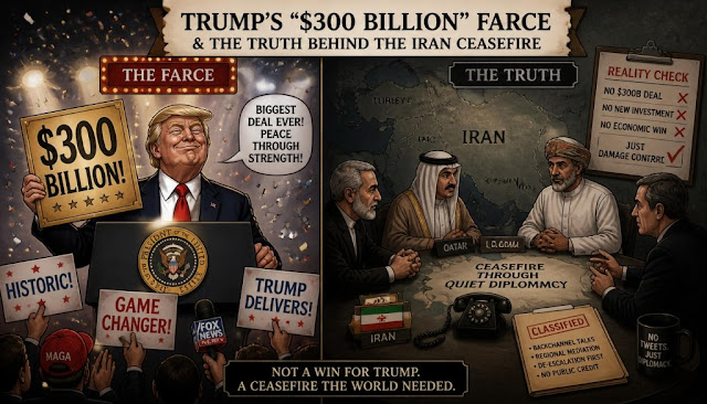 Trump Bohongi Dunia Soal Gencatan Senjata Iran: Bocoran MoU USD 300 Miliar Bantah Klaimnya