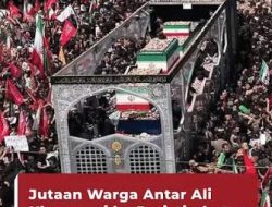 Iran Berduka: Jutaan Pelayat Padati Prosesi Pemakaman Ali Khamenei di Teheran