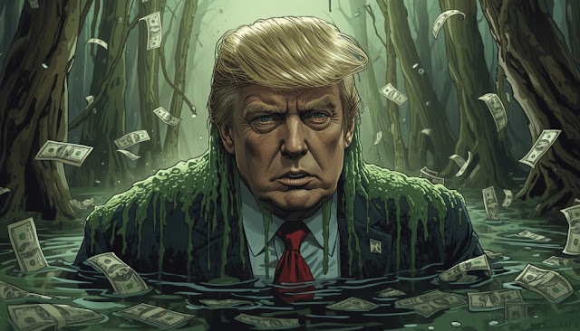 Trump Raup 2,2 Miliar Dolar Setahun: Kisah Korupsi Terbesar di Balik Janji Mengeringkan Rawa