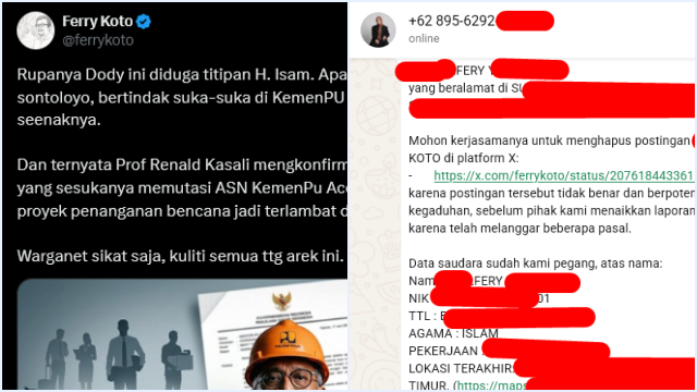 Kontroversi Mutasi ASN KemenPU: Dody Hanggodo Diduga Titipan H. Isam, Warganet Ramai Bongkar Fakta