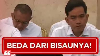 Gibran Duduk di Barisan Menteri Saat Rapat Kabinet, Netizen Spekulasi Posisi Wapres Berubah
