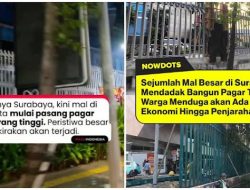 Pagar Besi Tinggi 3 Meter Muncul di Mal Jakarta Selatan, Warganet Kaitkan dengan Aksi 17 Agustus