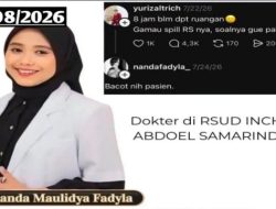 Dokter RSUD Samarinda Diistirahatkan Usai Komentar Viral Bacot Nih Pasien, Ini Kata Manajemen