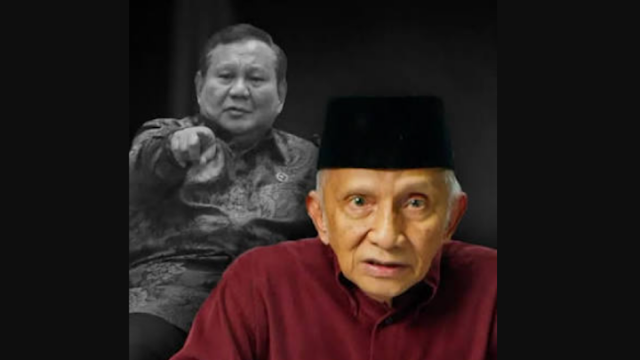Amien Rais Peringatkan Prabowo: Jangan Kementus Seperti Trump, Bisa Ditinggal Rakyat